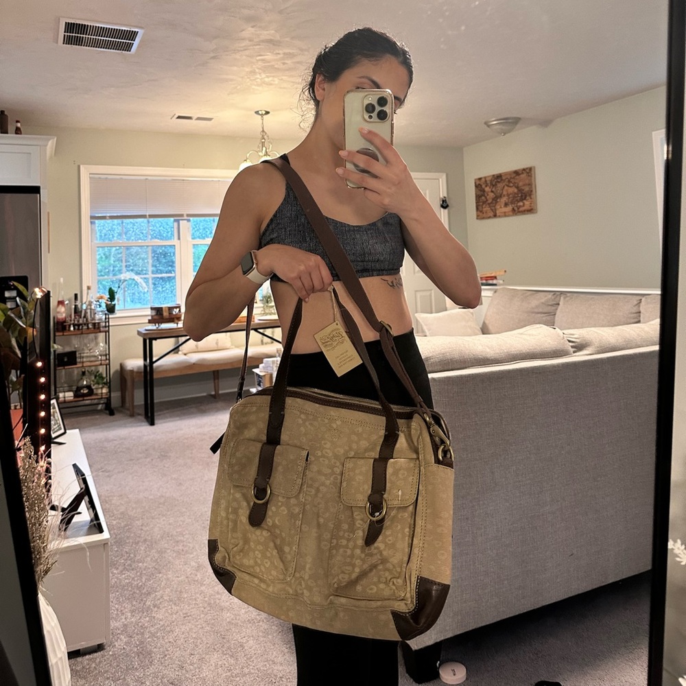 BRAND NEW Guess canvas convertible bag!